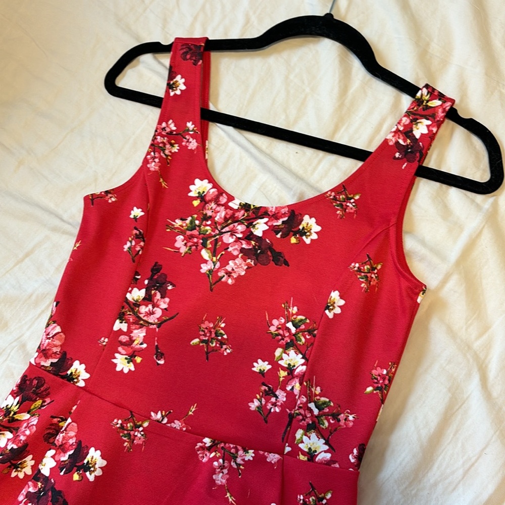 Never Worn Red Floral Sundress!